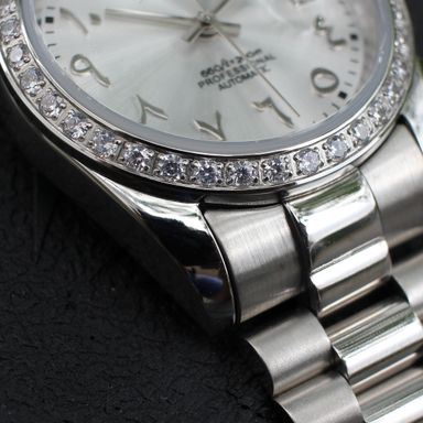 Silver Arabic Diamond DateJust