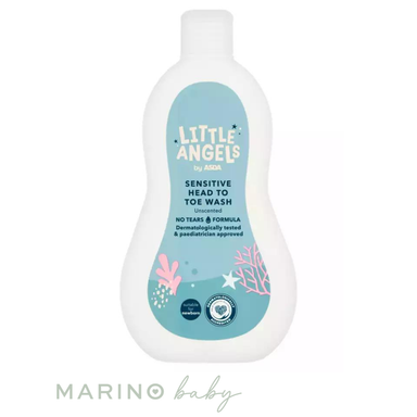 LITTLE ANGELS by ASDA Sensitive Head to Toe Wash Unscented 500ml