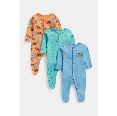 Tiger Sleepsuits 3 Pack