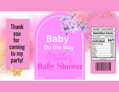 Pink Baby Shower Chipbag