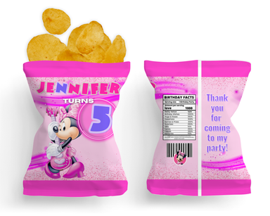 Mouse Birthday Chip Bag 