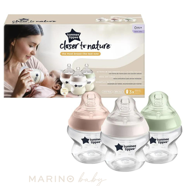 Tommee Tippee - Baby Bottles Slow-Flow 150Ml Pack Of 3