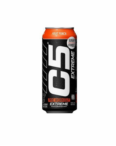 C5 Extreme Pre-Workout Drink Fruit Punch Flavor - sugar free  calorie free  artificial colors free