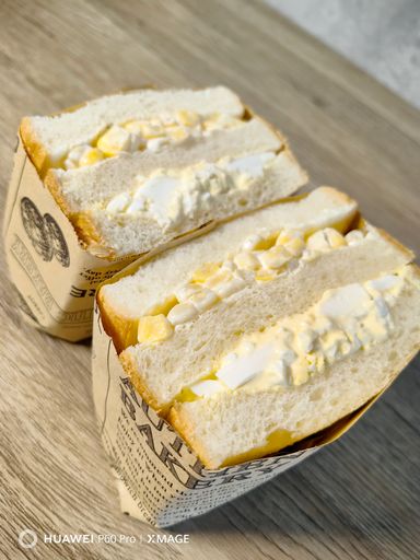 Egg Mayo & Sweet corn sandwiches