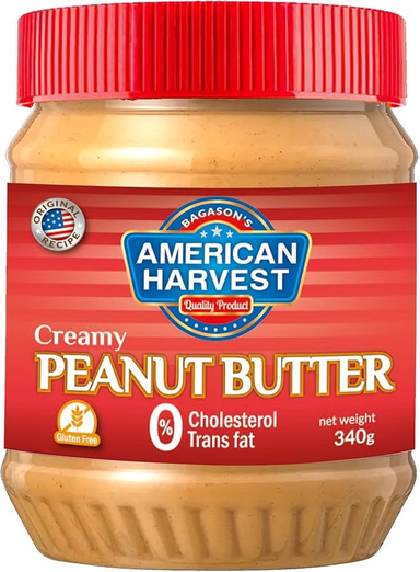 American Harvest Crunchy Peanut Butter Spread - gluten free  cholesterol free  trans fat free