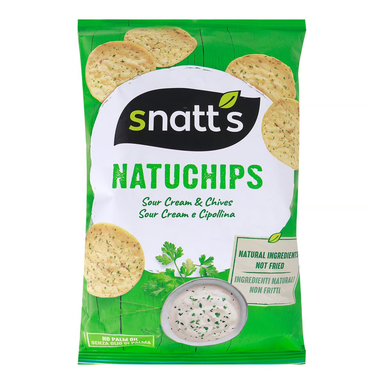 Snatt s Natuchips Sour Cream Chips - gluten free  palm oil free  no added MSG