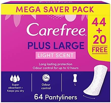 Carefree Plus Large Pantyliners Light Scent