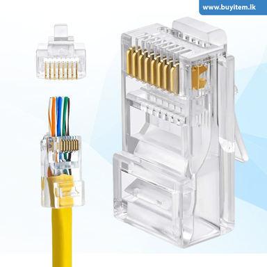 CAT6 RJ45 100 Connectors Pack