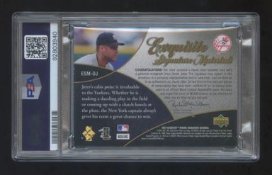 007 EXQUISITE Derek Jeter 1/1 AUTOGRAPH QUAD GAME WORN PATCHES LOGO 1st EXQ 1/1