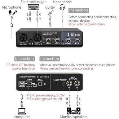 XTUGA E22 Professional Audio Interface