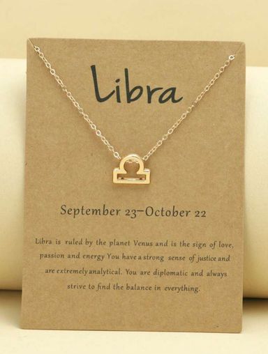 Zodiac sign symbol necklace 