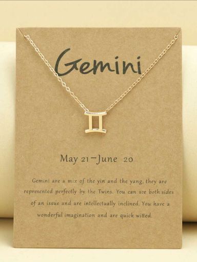 Zodiac sign symbol necklace 