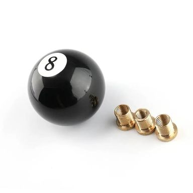 Pommeau de Levier de Vitesse en Forme de Boule de Billard Noire 8