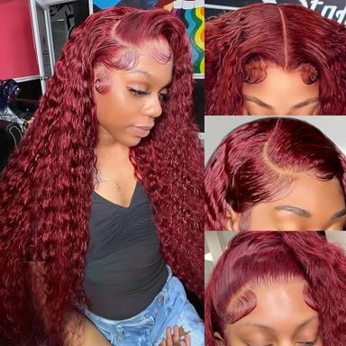 Burgundy deep wave 