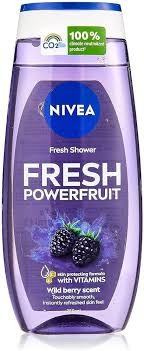 Nivea Refreshing Fresh Powerfruit Shower Gel Blueberry Scent