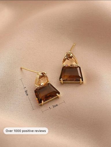 Crystal drop earring