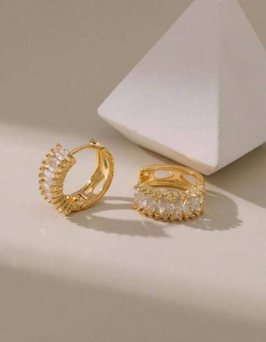 Gold plated earring