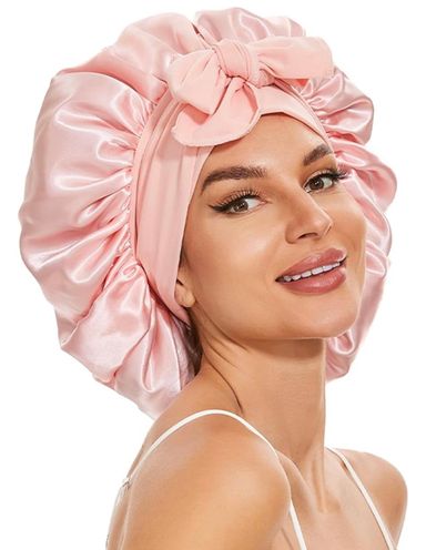 "Rich Auntie" Double Layer Wide-band Large Bonnet (With Ties)