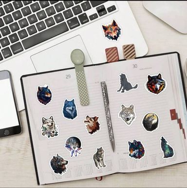 Autocollant Sticker - Loup