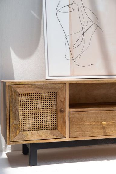 Alexa Rattan TV Console