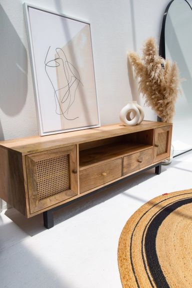 Alexa Rattan TV Console