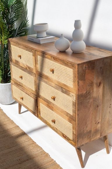 Indie 6 Drawer Console