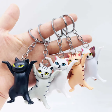 Dancing Cat Keychain