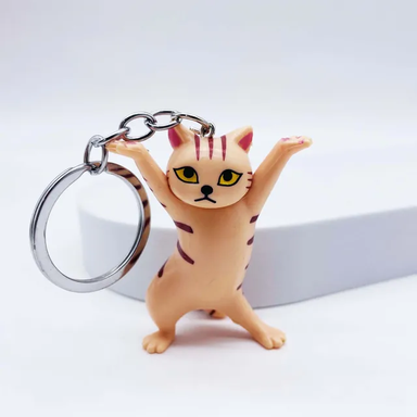 Dancing Cat Keychain