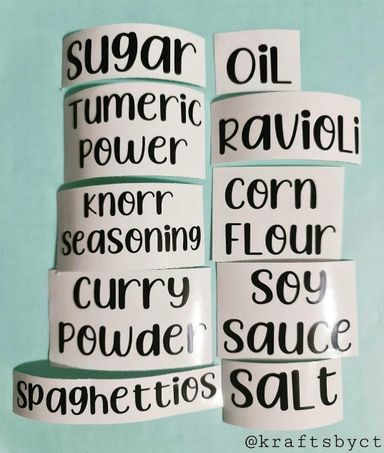 Pantry Labels