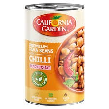 California Garden Low Fat Peeled Fava Beans with Chili - gluten free  artificial flavors free