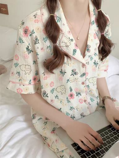 Rabbit pink pajama Korean style 