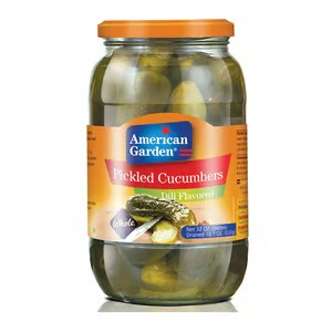 American Garden Hamburger Cucumber Pickle Slices Dill Flavor - vegetarian