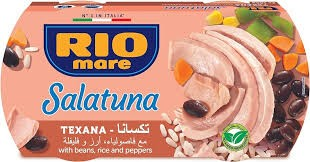 Rio Mare Salatuna Texana Recipe with Beans  Rice & Peppers (Special Offer) - no added preservatives