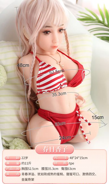 Mizzzee 48CM 6.6KG Half body doll with head 