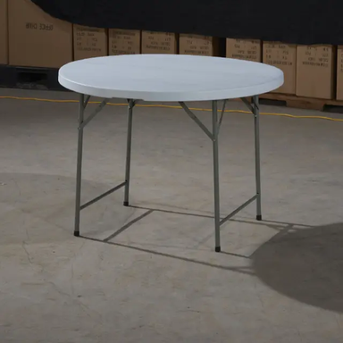 Round folded tables 