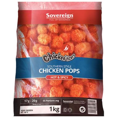 1KG CHICKEN POPS (HOT & SPICY)