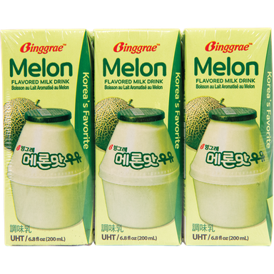 BINGGRAE MELON MILK 200ML x 6 PACKS