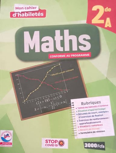 Mathematique / Cahier d’habileté - 2nd A (JD Editions)