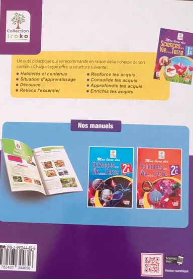 Mon Livre des SVT - 1ere A (JD Editions)