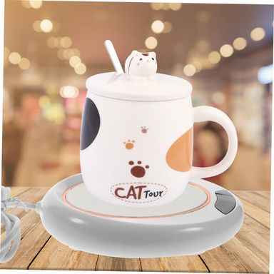 USB Warm Coaster Heated Coffee Mug Portable Office Desk Portable Cup(1 pcs set)