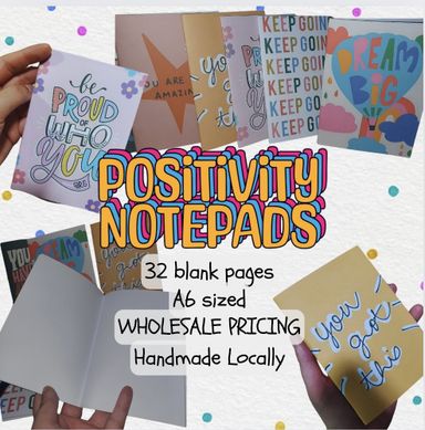 POSITIVE BLANK A6 NOTEPADS (Above 10Pcs)