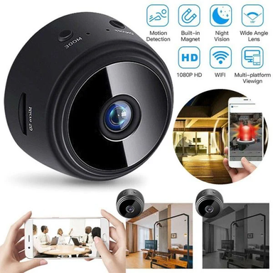 A9 Mini 1080p HD Camera with WiFi – Compact & High-Resolution Security Camera