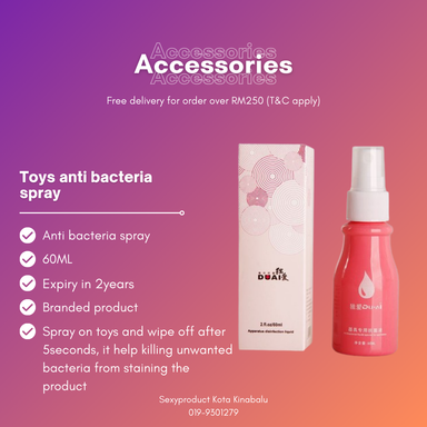 Anti bacterial Spray For Adult Toys