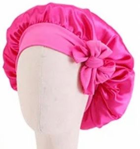 Plain Adjustable Patterned Kiddie Wide-Band Bonnet