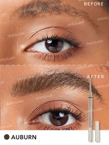 SHEGLAM Brows On Demand 2-In-1 Brow Pencil - Auburn