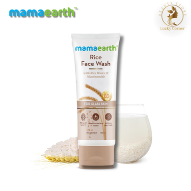 Mamaearth Rice Face Wash With Rice Water & Niacinamide for Glass Skin – 100 ml