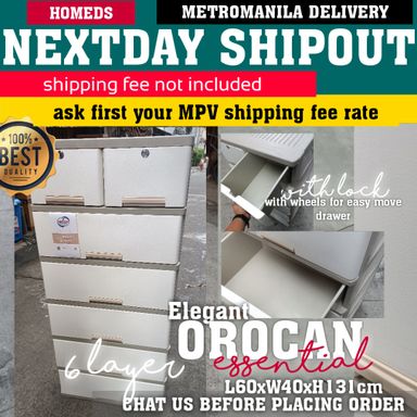 Essential orocan drawer white with lock