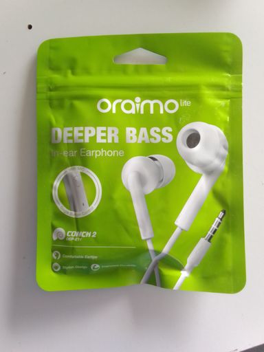 Oraimo deep bass earphones (4 buds)