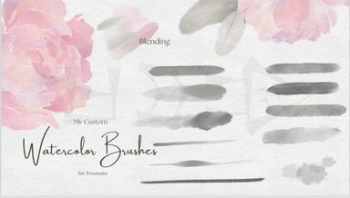 My Custom Watercolor Brushes for Procreate