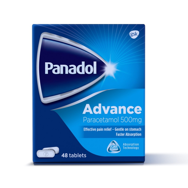 Panadol Advance 500mg Paracetamol for Pain & Fever Relief